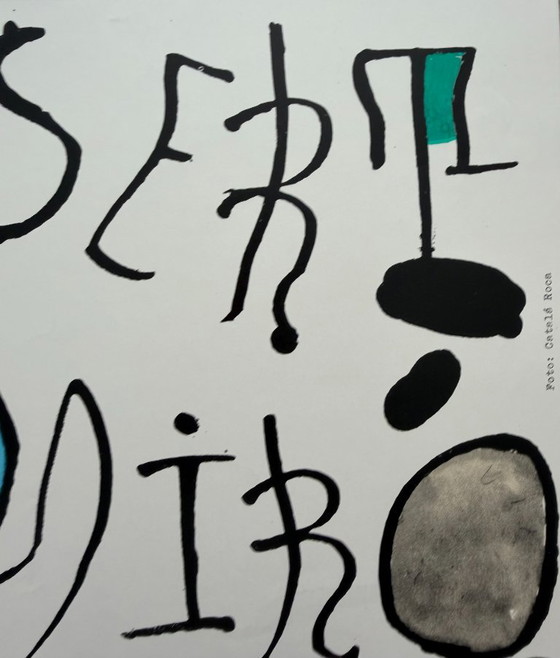 Joan Miró (1893-1983), Galería Artema Barcelona, ​​1980, originele vintage tentoonstellingsposter, gedrukt (photo 9 of 11)