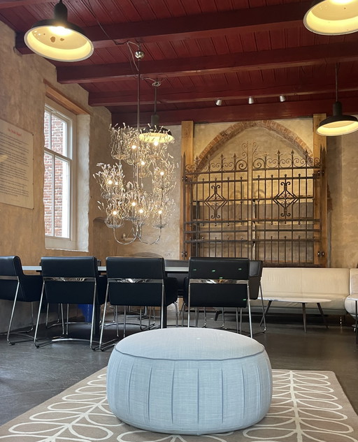 Leolux Capri poef zeer mooie stof!