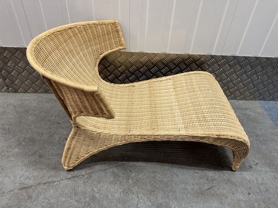 Image 1 of Sedia lounge in rattan della collezione PS di IKEA, disegnata da Monika Mulder.