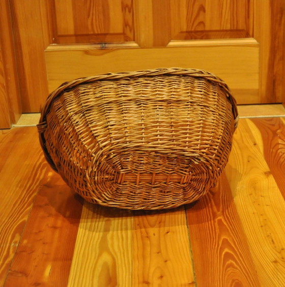 Vintage rieten mand, jaren 50 – Decoratieve objecten (photo 4 of 7)