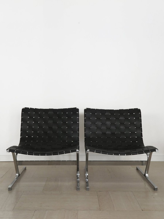 Poltrone Luar di Ross Littell per ICF De Padova, Italia, anni '60, set di 2 (photo 3 of 22)