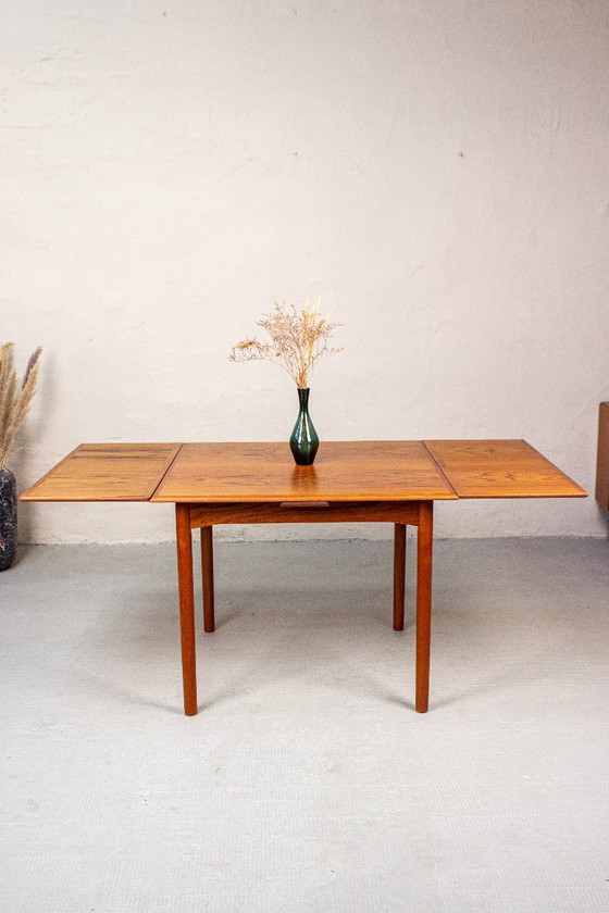Vintage teak dining table Sigh & Søn, square, extendable, Danish design, 1960s – Wood (photo 2 of 17)