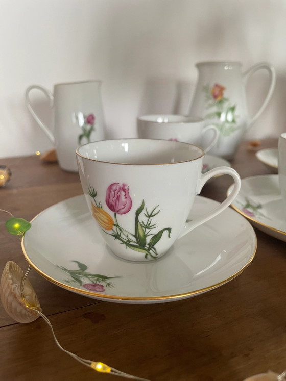 Bohemia Porzellan Kaffeeservice hergestellt in Tschechoslowakei – Geschirr, Porcelain (photo 3 of 3)
