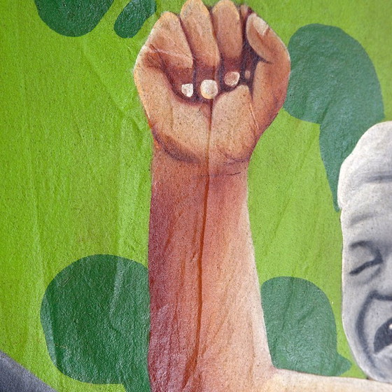 Image 1 of Billy Gubul'Art Hedendaagse Afrikaanse kunst - Acryl op stof