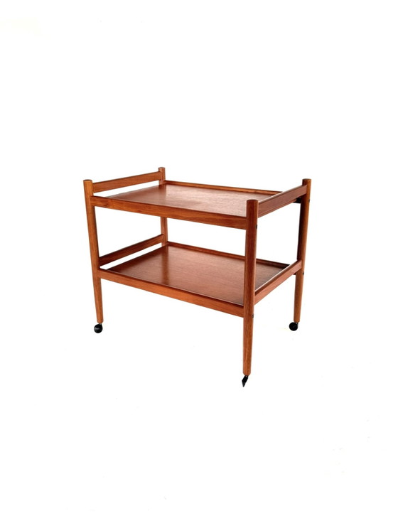 Image 1 of Vintage Danish teak trolley '60