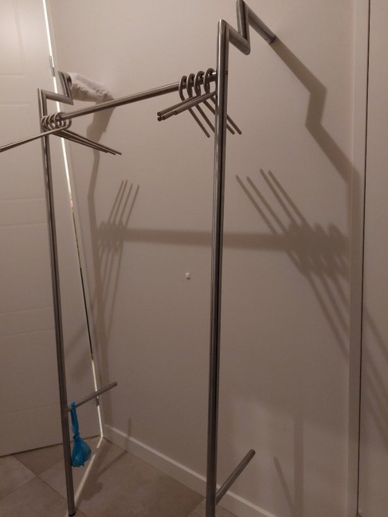 Image 1 of Appendiabiti di design in acciaio inox D-Tec (ca. 2000)