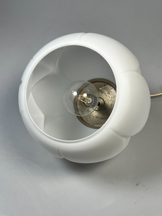 Image 1 of Vintage Opaline Hanglamp, Peill & Putzler Artichoke, 1970's