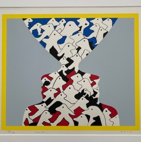 Jan Snoeck silkscreen "Horizon" 1996 lim. ed.   IV/X