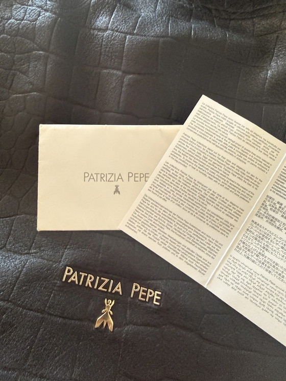 Bolso de compras Patrizia Pepe de piel negra – Bolso grande – Con relieve de cocodrilo – Bolsos tote (photo 7 of 15)