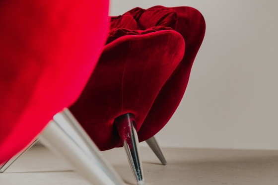 Image 1 of Pair of Rose lounge chairs by Masanori Umeda for Edra, Italy 1990