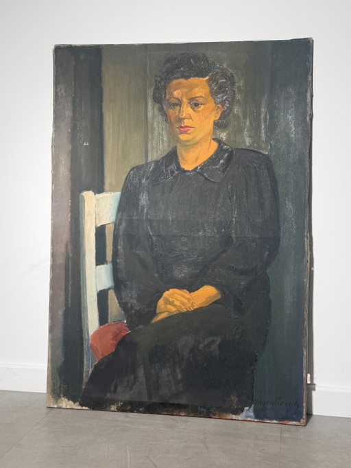 Dré Van Den Langenbergh - Olieverf op doek - Portret – schilderijen tekeningen (photo 2 of 7)