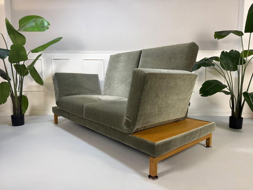 Brühl Moule Medium Schlafsofa Designer Grün Grau Couch