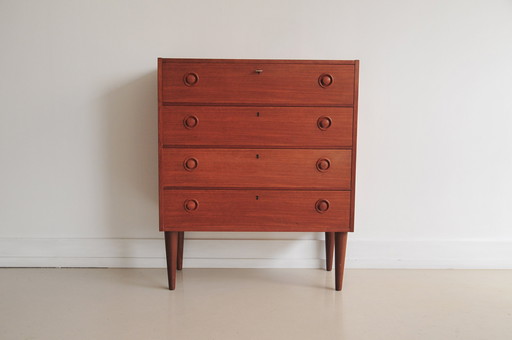 Swedish Chest of Drawers On Conical Legs