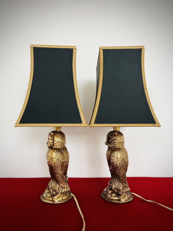 Image 1 of 2x Loevsky & Loevsky - Azienda di fusioni in metallo bianco - Gufo in bronzo