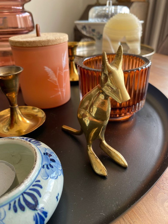 Image 1 of Canguro vintage in rame della metà del secolo scorso