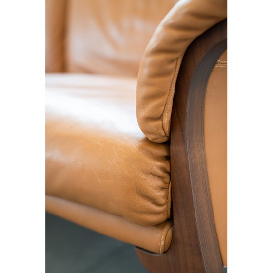 Image 1 of Vintage Frau sofa in cognac-colored leather, 1980-1990