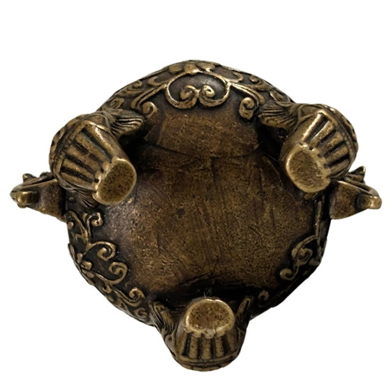 Brûle-encens Dragon Miniature Chinois en Bronze (Ding) – Objets déco (photo 10 of 10)