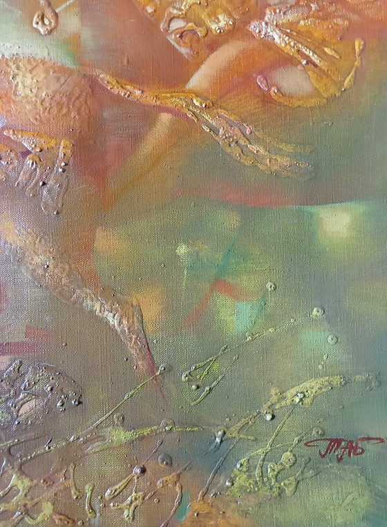 Origineel Olieverfschilderij Abstract Expressionisme Figuratieve Amazones – Schilderijen & Tekeningen, Canvas (photo 5 of 8)