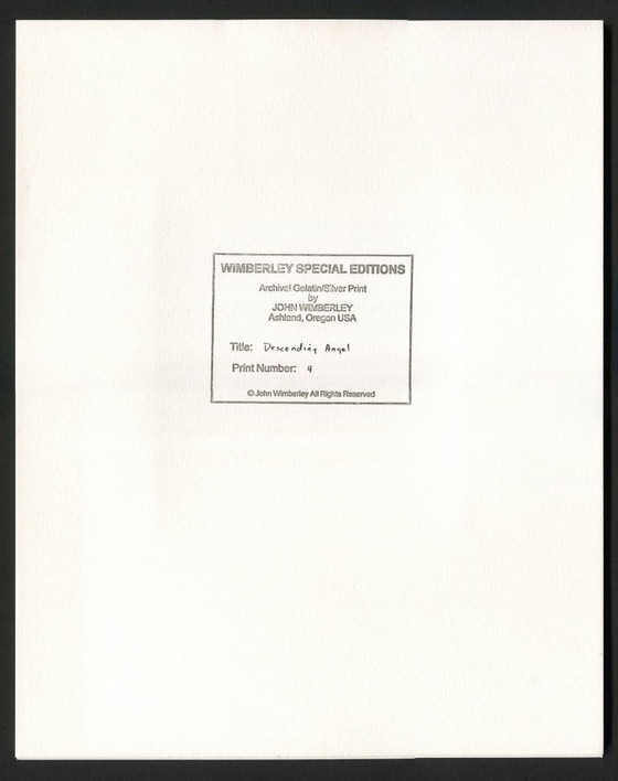 Image 1 of Silver Print Descending Angel 1981