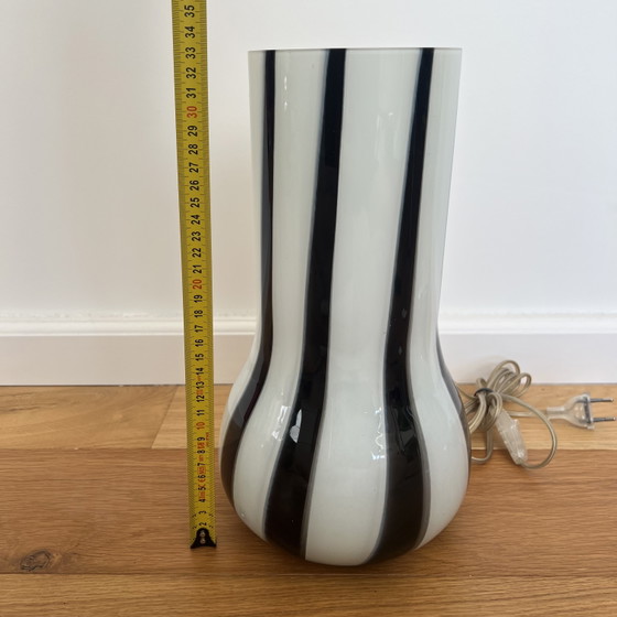Vintage Hala Zeist Glass Zebra Lamp – Table lamps (photo 4 of 6)