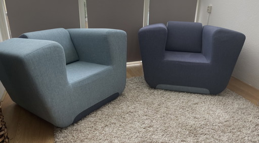 2 moooi Unkle xxl design armchairs.See description