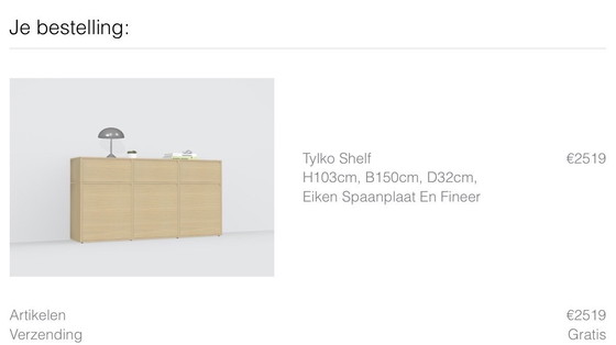 Image 1 of Tylko dressoir eikenhout met 3 deuren en 3 lades