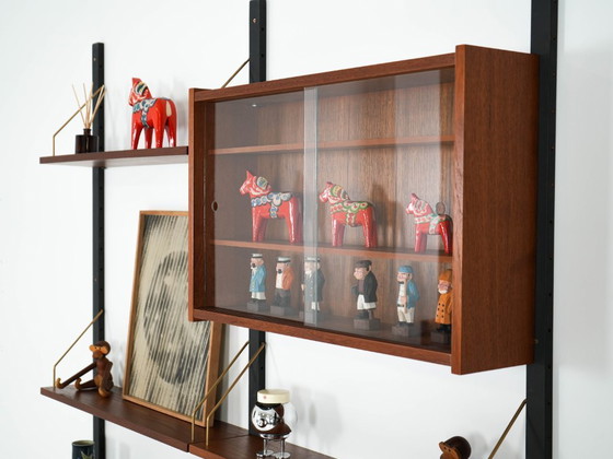 Image 1 of Teak wall unit PS System, Danish design, 1960s, manufactured by Randers Møbelfabrik