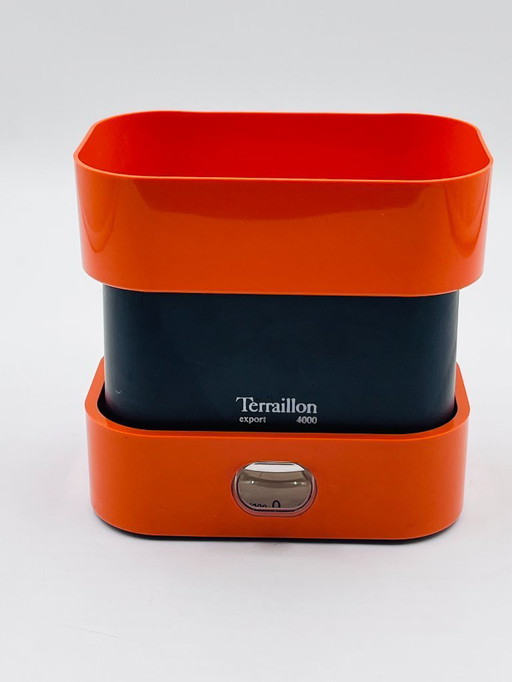 Vintage orange Terraillon scale from the 1970s