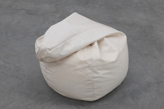 Image 1 of Grande sacco a pelo bianco vintage degli anni Settanta