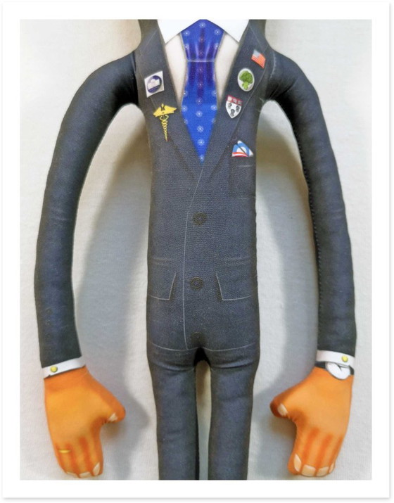 Image 1 of Super Obama Geschenk | Superhelden-Obama-Kunstpuppe | Pop-Art-Barack-Obama-Dekoration | Comic-Sammlerstück