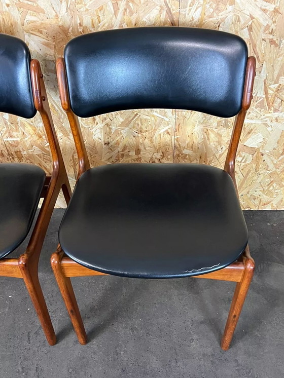 Image 1 of 4x 60er 70er Jahre Stuhl Stühle Teak Dining Chair Erik Buch O.D. Møbler Denmark