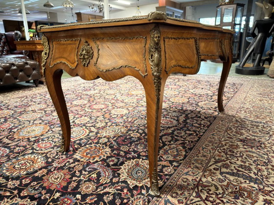 Scrivania antica francese Luigi XIV – Scrivanie, Leather, Wood (photo 7 of 22)