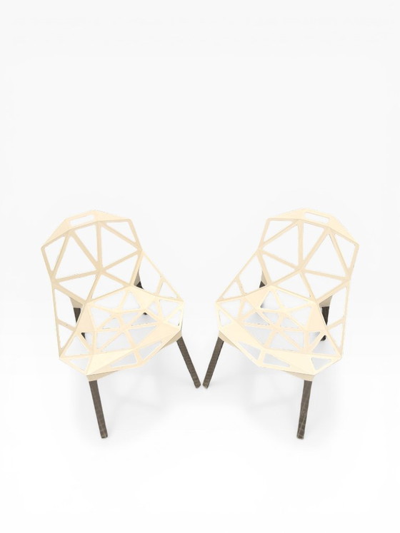 Image 1 of Set van twee Chair One Magis Off-White stoelen | Konstantin Grcic
