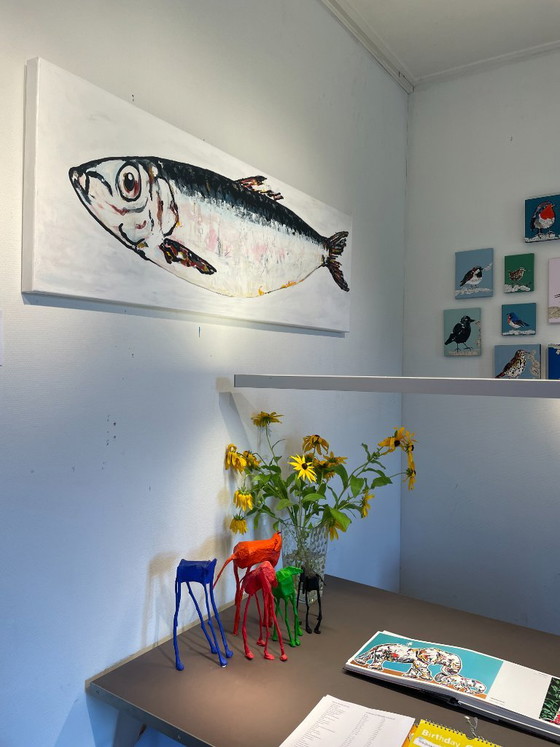 Painting of Fish – Paintings & Drawings, Canvas, Aluminium (photo 5 of 6)