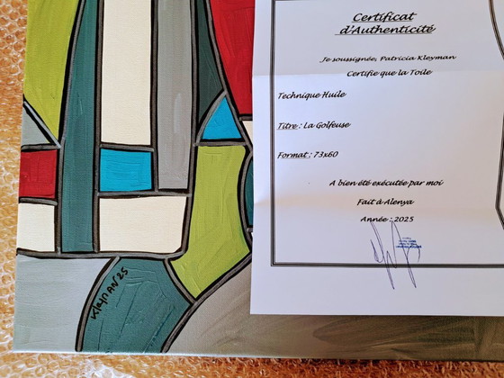 Image 1 of Patricia KLEYMAN – Die Golferin – Gemälde der Künstlerin