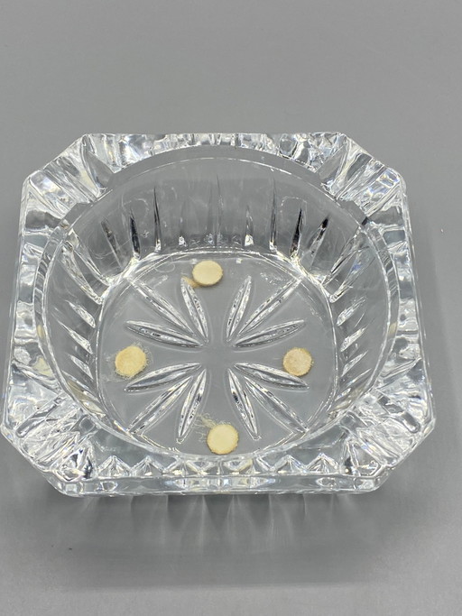 Vintage asbak van dik glas – Sterrenhemeldecoratie – jaren 60-70 – glazen karaffen (photo 2 of 5)