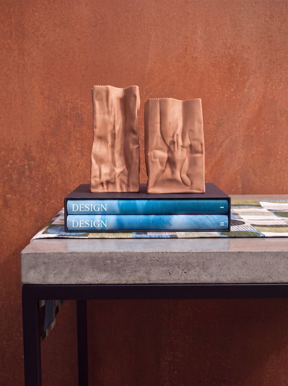 Rosenthal: Set of 2 "Paper Bag" Vases (Tapio Wirkkala) – Porcelain (photo 2 of 12)