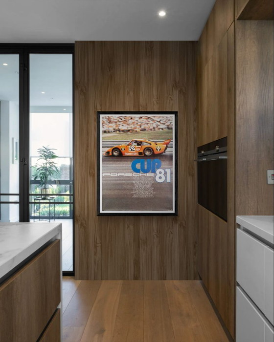 Image 1 of Porsche Cup 1981 – Original Vintage Porsche Poster by Erich Strenger – Motorsport Racing Wall Art – 102x76 cm