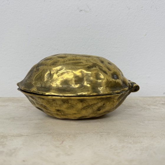 Image 1 of Brass Walnut Shaped Nut Cracker, 1970's