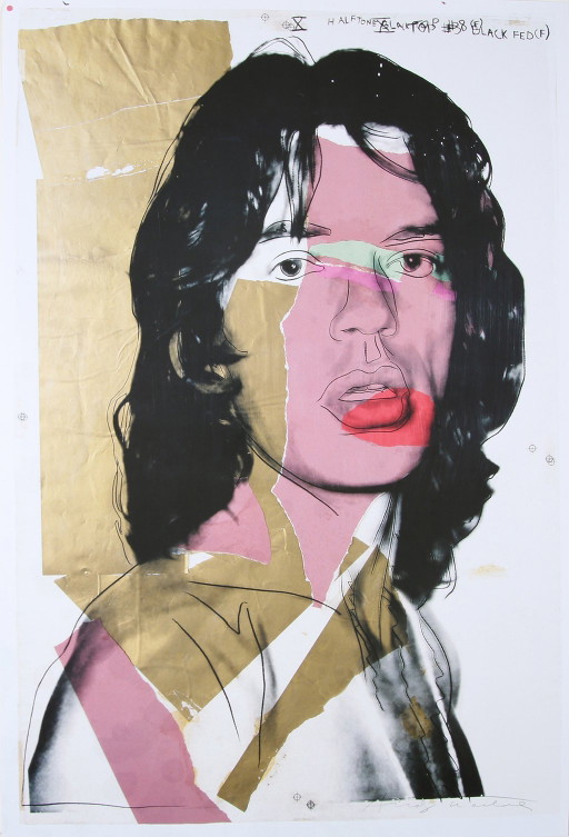 Kopie van Warhol, Andy - Mick Jagger - Kleuren offset