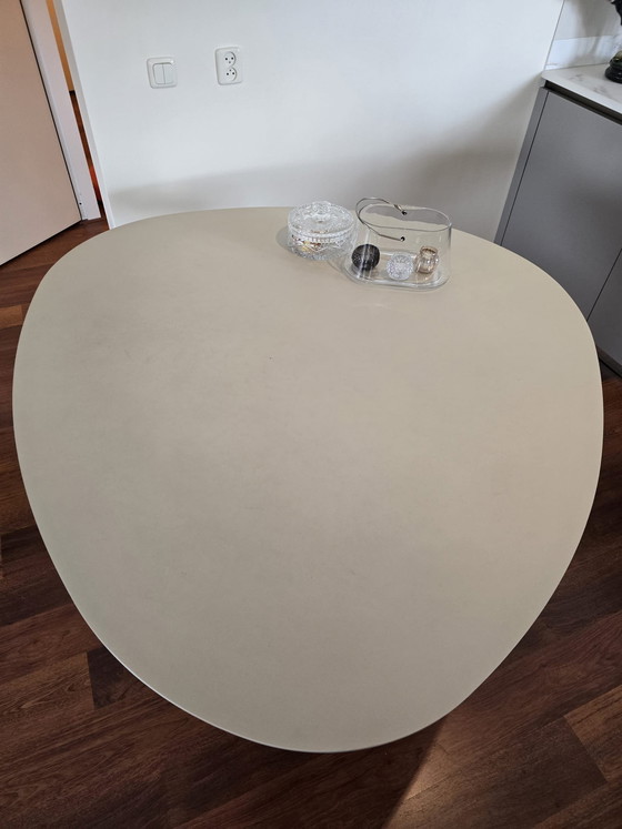 Image 1 of Beige organic dining table