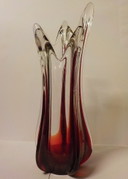 vintage glass vase 1960s