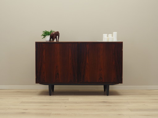 Armoire en bois de rose, design danois, années 1970, fabriquée par Omann Jun