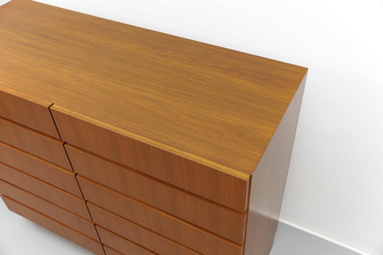 Image 1 of Mid-Century Walnut Chest of Drawers, 1960s