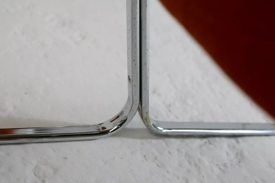 Image 1 of 4x Fauteuils "Space Age", Piètement Acier Chromé, Revêtement