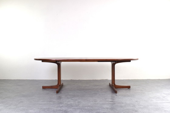 Image 1 of Table de salle à manger extensible en teck danoise du Mid Century, années 1960.