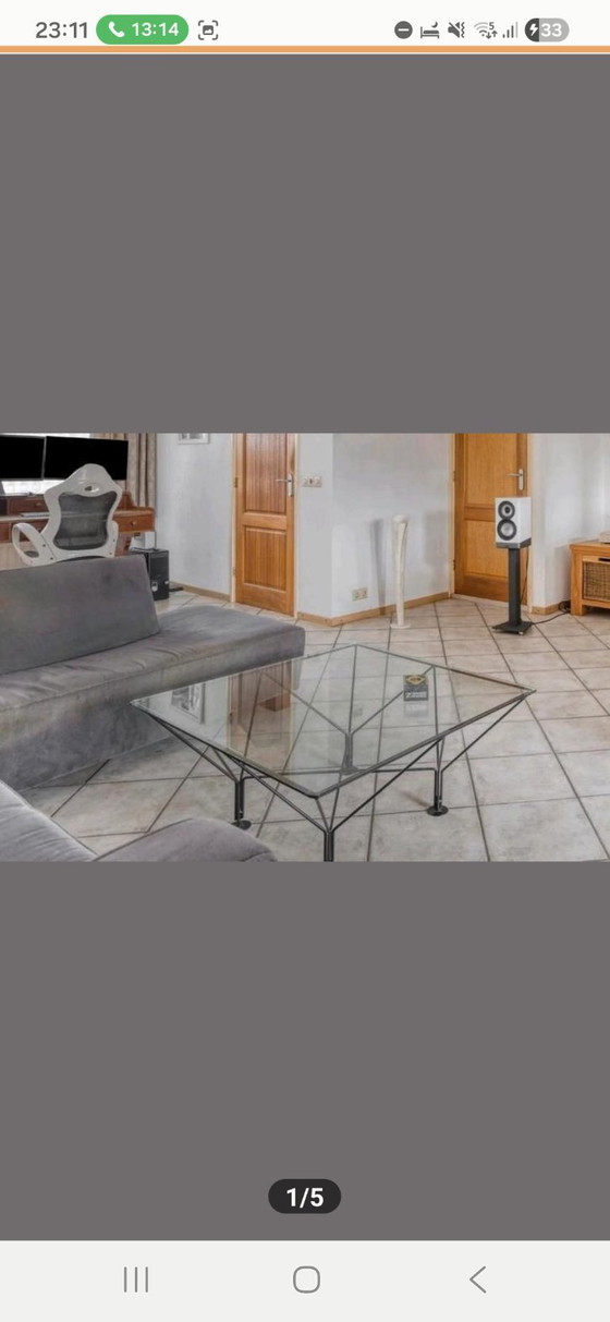 Image 1 of Design coffee table in the style of Paolo Piva (Alanda)