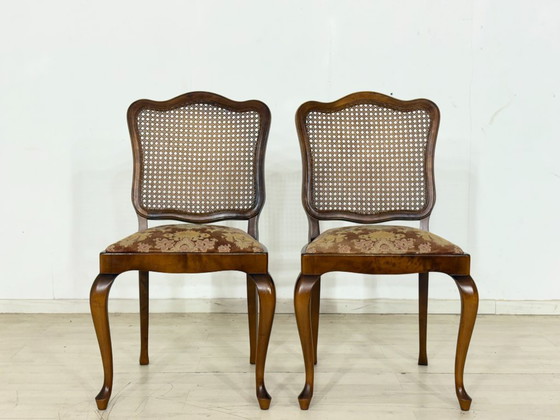 Image 1 of Set van 6 Chippendale stoelen / Vintage eetkamerstoelen / Stoelen uit het midden van de vorige eeuw