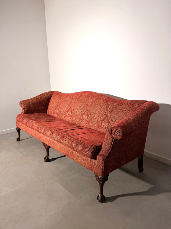 Antikes Chippendale Sofa mit Klauen- und Kugelfüßen (photo 4 of 8)
