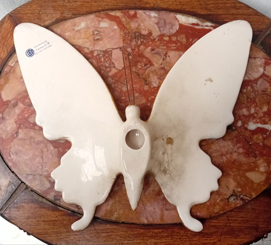 Spanish Ceramic Butterfly, Cerámicas Cerma, Wall decoration, Metal, Black (photo 4 of 6)